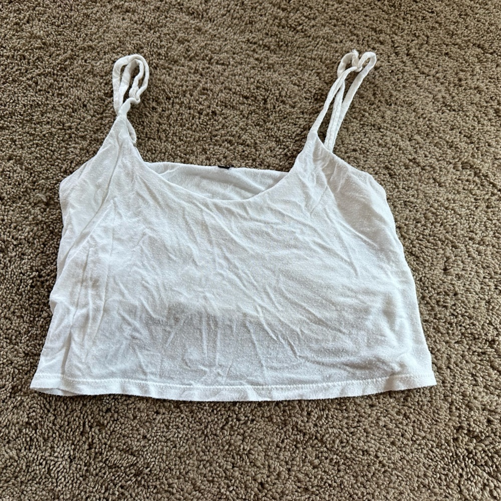 White crop top